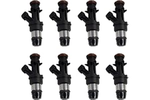TRQ MPI FI Fuel Injector Set of 8 Kit Compatible with Chevy GMC Pickup Truck V8