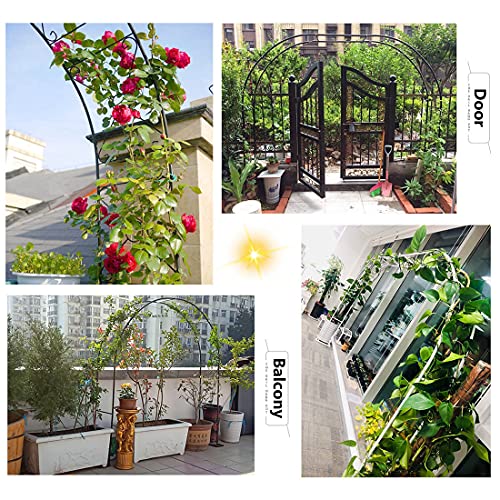 Gnova Rosenbogen 40 cm verbreitert,Rankhilfe Pergola,Gartendeko Torbogen,rundRankbogen für Pflanzen – Bild 4