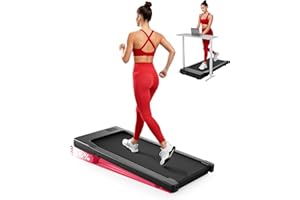 DeerRun Walking Pad with Incline, Under Desk Treadmill, 3 in 1 Portable Treadmills for Home with Remote Control LED Display, 