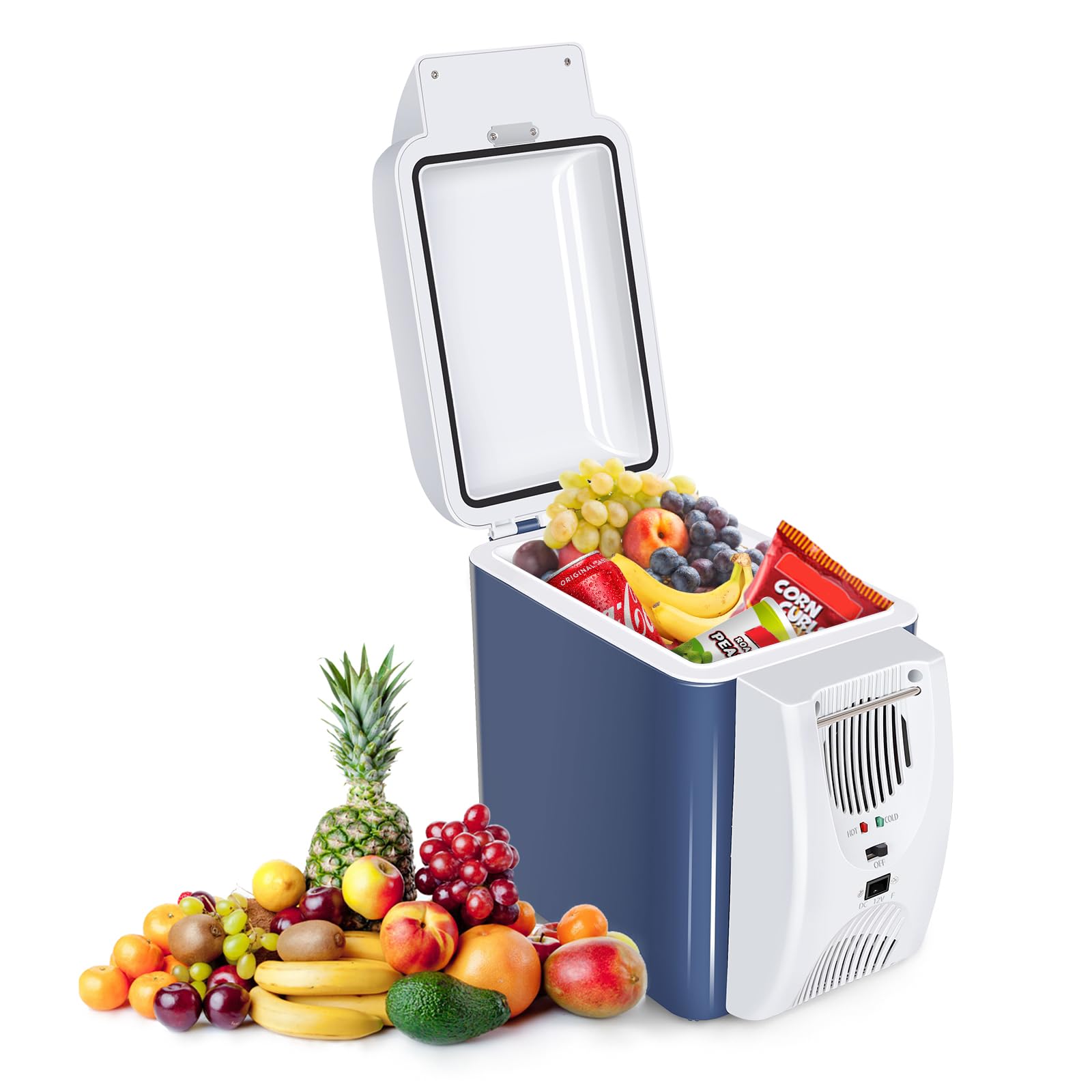Photo 1 of CAYNEL 12V 7.5 Quart Personal Thermoelectric, 7.5 Liter Capacity, Portable Electric Cooler Warmer with 12V DC, Small Fridge for Car, RV, and Camping Use