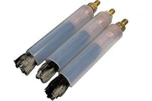 ICZW Weld Brush for Weld Seam Bead Joint Cleaning Polishing Machine Weld Bead Cleaning Copper Head Brush M6 type (3pcs)