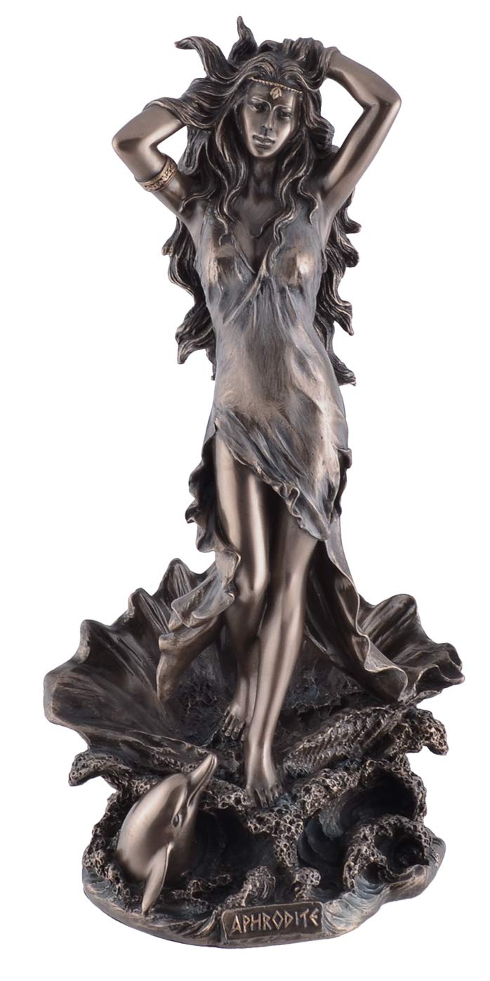 Veronese by Joh. Vogler GmbH Veronese 708-7753 Figure Aphrodite Goddess of Beauty Sculpture Tan 29 cm, Resin, Multicoloured, 29 x 15 x 13 cm