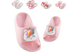 Fiedaz Kids Slides for Girls Boys Toddler Cloud Slides Animal Quick Drying Beach Slides Toddler Pool Shower Flip Flops Slippers