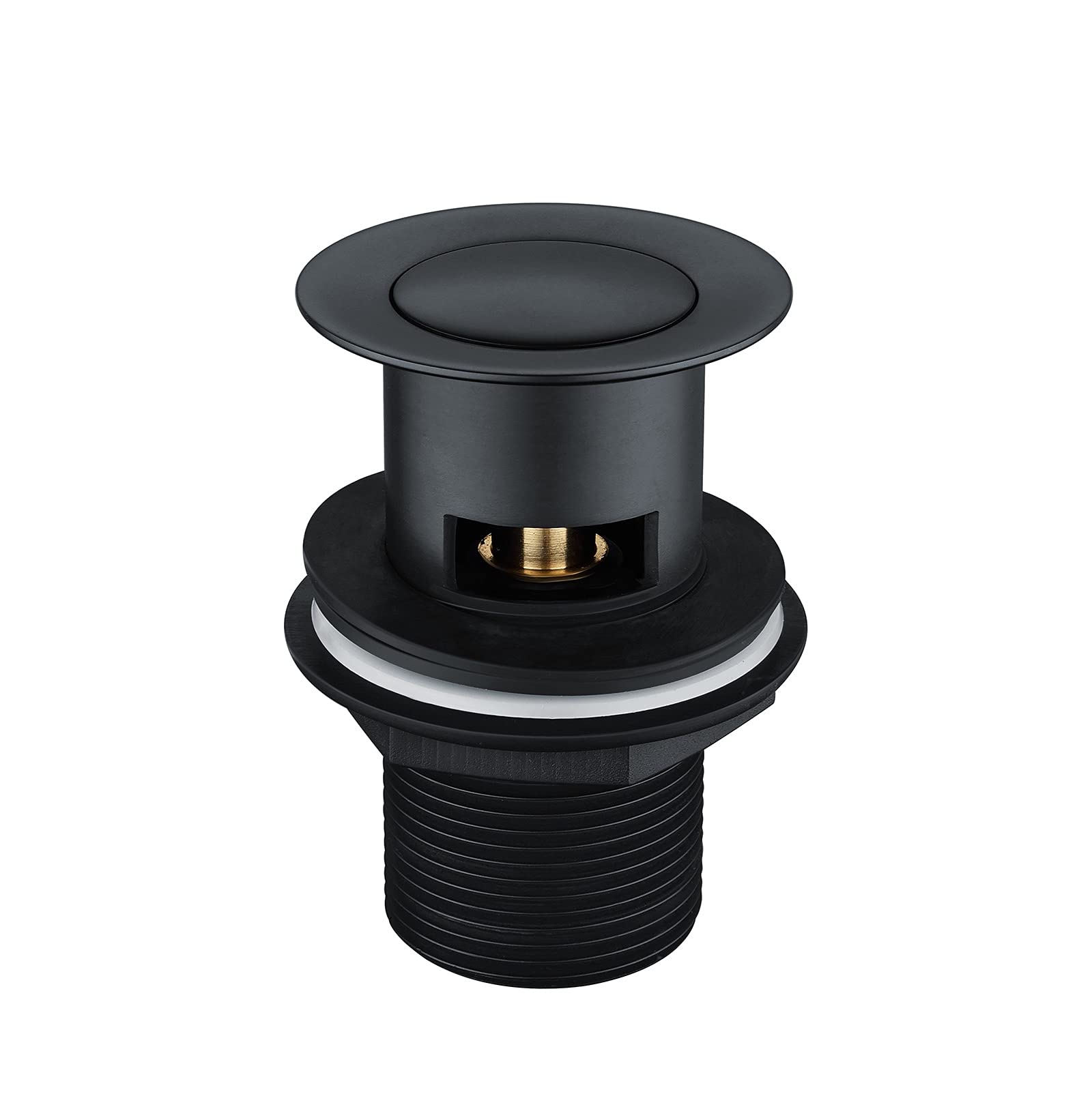 Nes Home Black Matt Click Clack Pop up Slotted Basin Waste