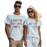 NEWKA Valentines Shirts for Couples Matching T-Shirt Love Hearts Letter Print Tee Tops