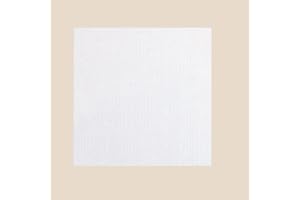 Cross Stitch Canvas Pre Cut Grid Pattern Black and White Multiple Sizes for Embroidery Sewing Craft Projects, White 30