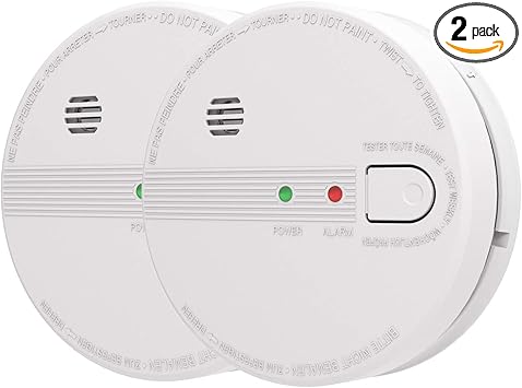 Aiko Gs518 Smoke And Fire Alarm Hardwired Interconnect Photoelectric Sensor Smoke Alarm With Battery Backup And Smart Hush Ul Listed White Pack