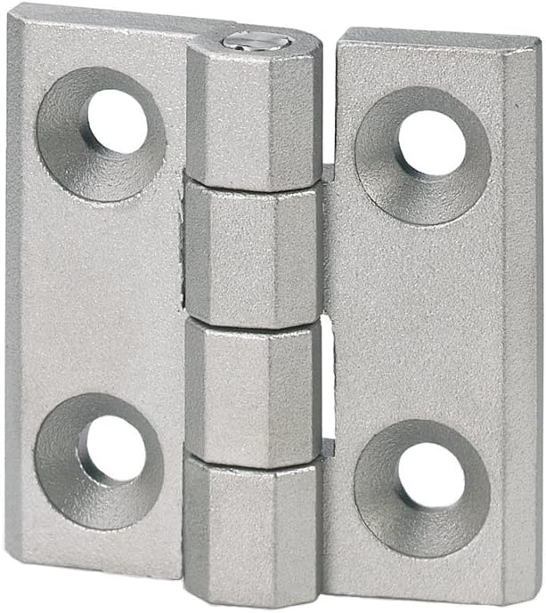 Ganter Standard Elements (GN Ni/40/40 Amp GS - Hinges, Edelstahl, Matt Gestrahlt, Länge l1: 40mm; Länge l2: 40mm
