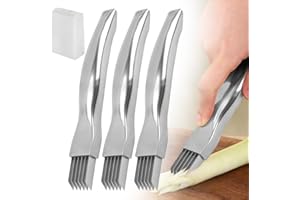 YAWOTA Shred Silk The Knife, 2024 Upgrade Stainless Steel Onion Chopper, Fruit Chopper, Sharp Onion Cutter Shallot Chopper, Multifunctional Kitchen Food Vegetable Cutter, Household Food Slicer (3pc)