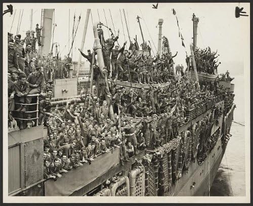 Photographs - INFINITE PHOTOGRAPHS Photo: Troops,20th Armored Division,Units,9th Army,Whoop,SS John Ericsson,N River,1945