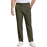 COOFANDY Mens Casual Chinos Pants Relaxed Fit Elastic Waist Khaki Trousers Stretch Dress Slacks with Pockets