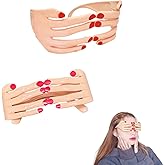 Cbhoktyue 2 Pcs Funny Glasses Unique Fingers Party Eyeglasses Novelty Glasses for Holiday Decoration, Men Women