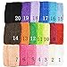 KADIWOW 6 Inch Baby Girl Crochet Tutu Tube Tops Chest Wrap Wide Headbands (20pcs)