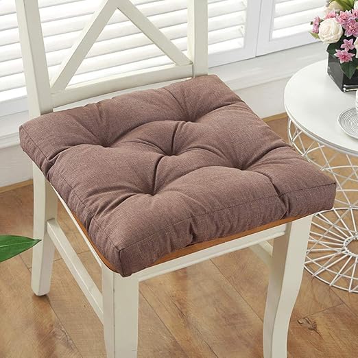 Solid Square Chair Cushion,Thicken Seat Cushioning Corduroy Dining Seat