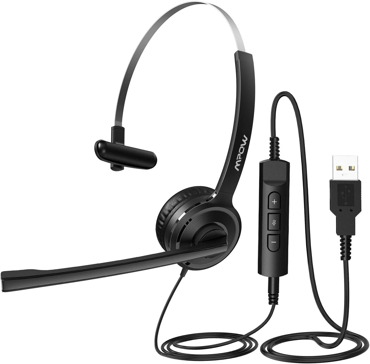 Mpow Computer Headset, 3.5mm/USB Headset with Noise Amazon.co.uk