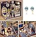 Flever Dollhouse Miniature DIY House Kit Creative Room With Furniture and Cover Plus Cute Doll For Romantic Artwork Gift(Face The Sky)