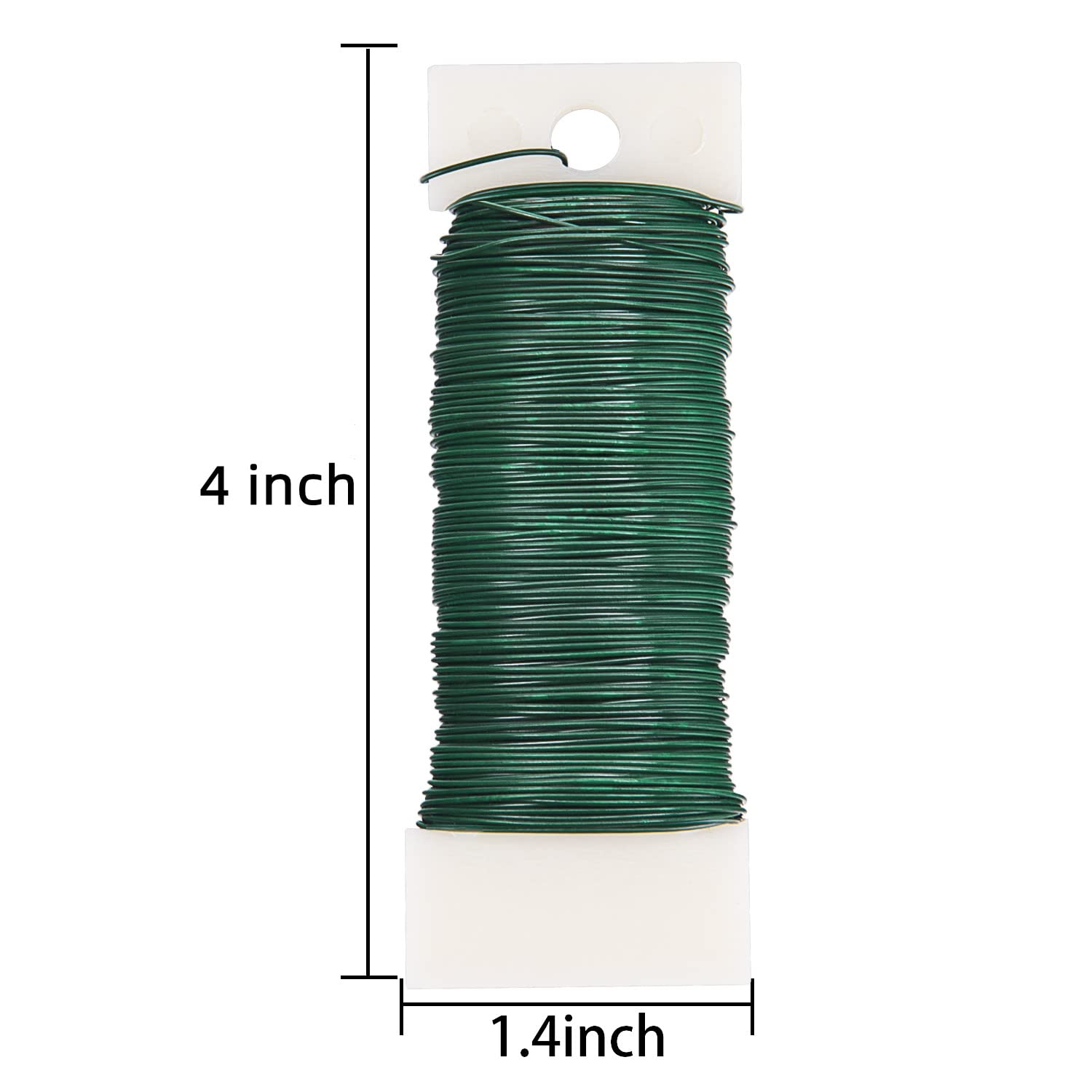 3 Pack 114 Yards 22 Gauge Green Flexible Paddle Wire for Crafts, Christmas Wreaths Tree, Garland and Floral Flower Arrangements
