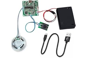 Stemedu 8MB Sound Recordable Module Button Control Programmable Voice Chip, MP3 Music Player Kit, USB Downloadable Musical Bo