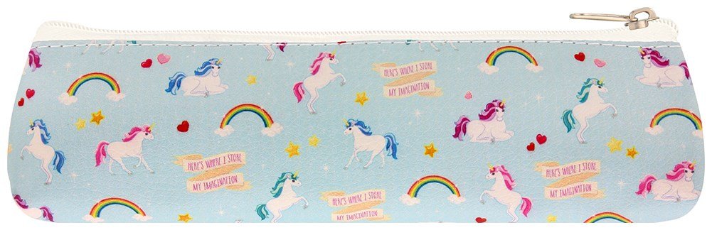 Pukator Unicorni Faux Leather Pencil Case