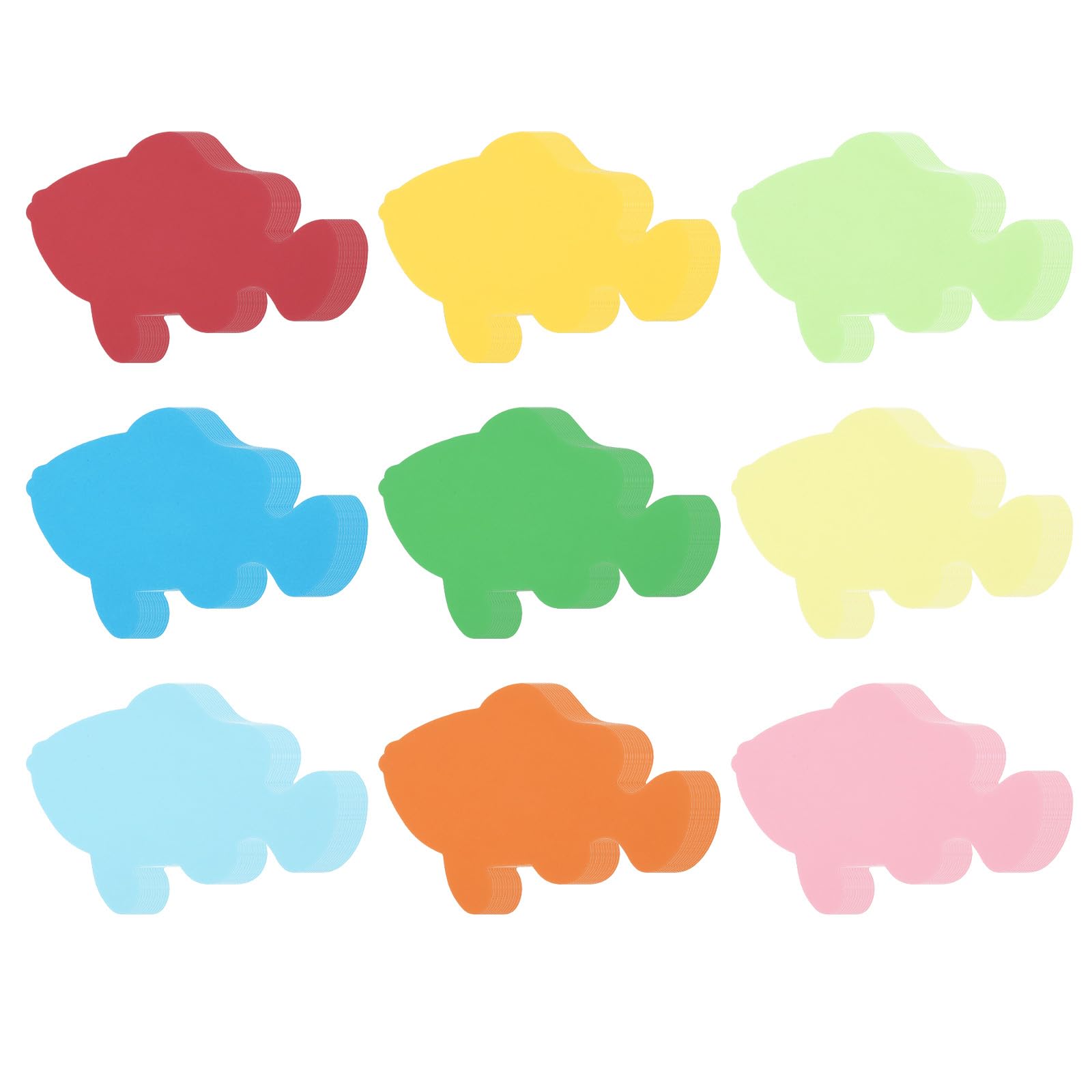 PATIKIL Bulletin Cutouts Paper, 108 Pcs Fish Shaped Bulletin Board Paper Cut Outs Decorations for Classroom DIY Crafts Projects Party Supplies, Multicolored