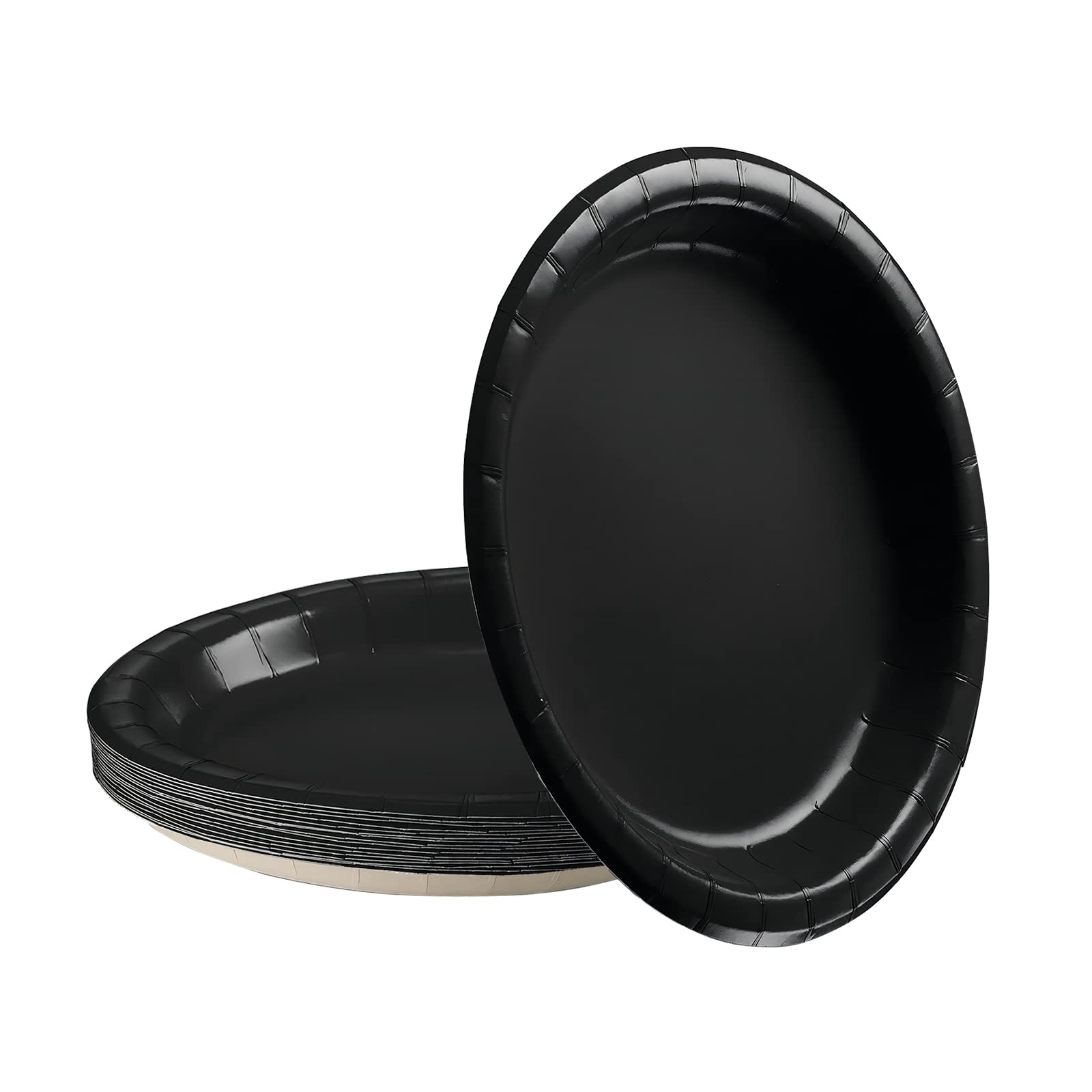 POPOYU 16Pcs Metallic Rose Gold Party Paper Plates 7 inch,Rose Gold Party Tableware Decor Metallic Rose Gold Disposable Paper Plate Rose Gold Plates for Kids Adults Rose Gold Party Supplies Table Decorations