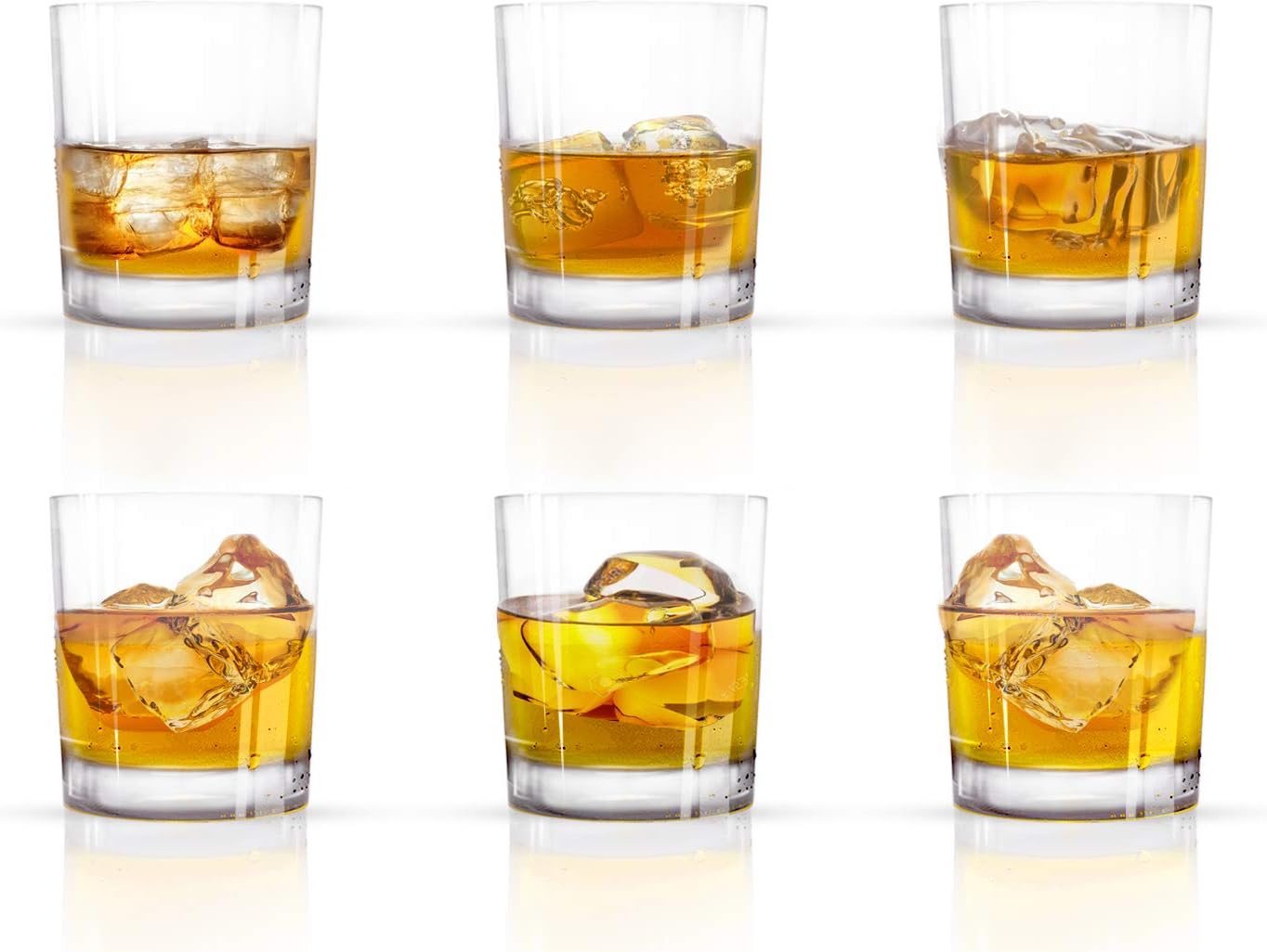 Unbreakable Rocks Glasses Set Of Six Shatterproof BPA Free Tritan Glasses Great For