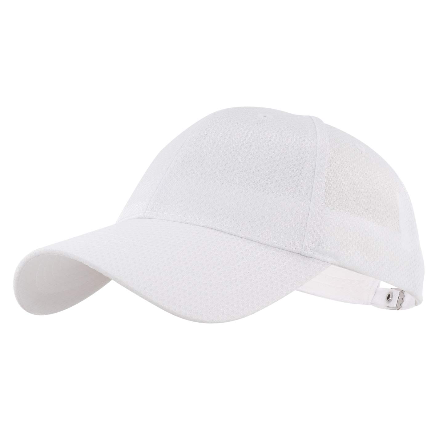 Gisdanchz Ladies Baseball Caps Sombrero Hat Sport Cap Mens Sun Summer Outdoor Ladies Baseball Cap for Women Golf Hats Sombrero Mesh Trucker Running Hat Accessories Men Breathable Unisex White