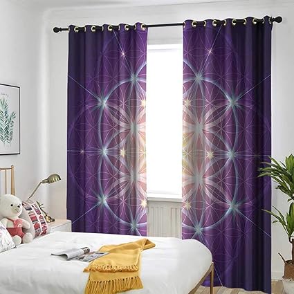 Amazon Com Bohemian Blackout Curtain Interlace Circles Sign