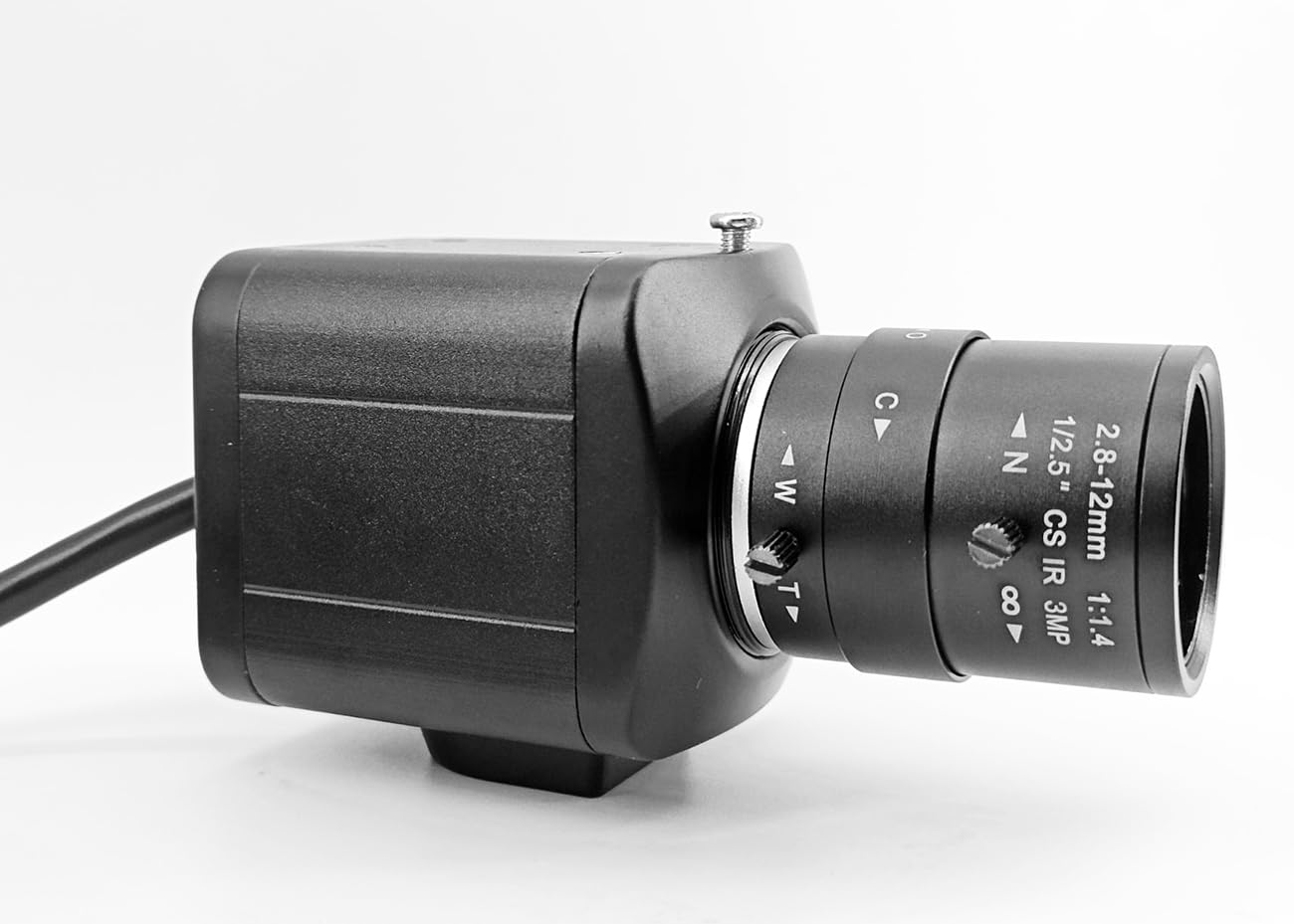 CNDST 2K 4MP HD CCTV H.265 POE IP WDR Mini Box Bullet Netwok IP Security Camera 2.8-12mm Manual Varifocal Lens Human Vehicle Motion Detection Face Record XMEYE