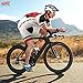 Arltb Cycling Jersey and Bib Shorts Set Bicycle Bike Short Sleeve Jersey,White,XX-Large