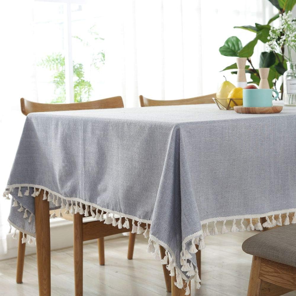 Best solid color rectangular table cloth