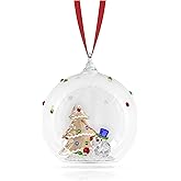 Swarovski Holiday Cheers Tree and Snowman Ball Ornament