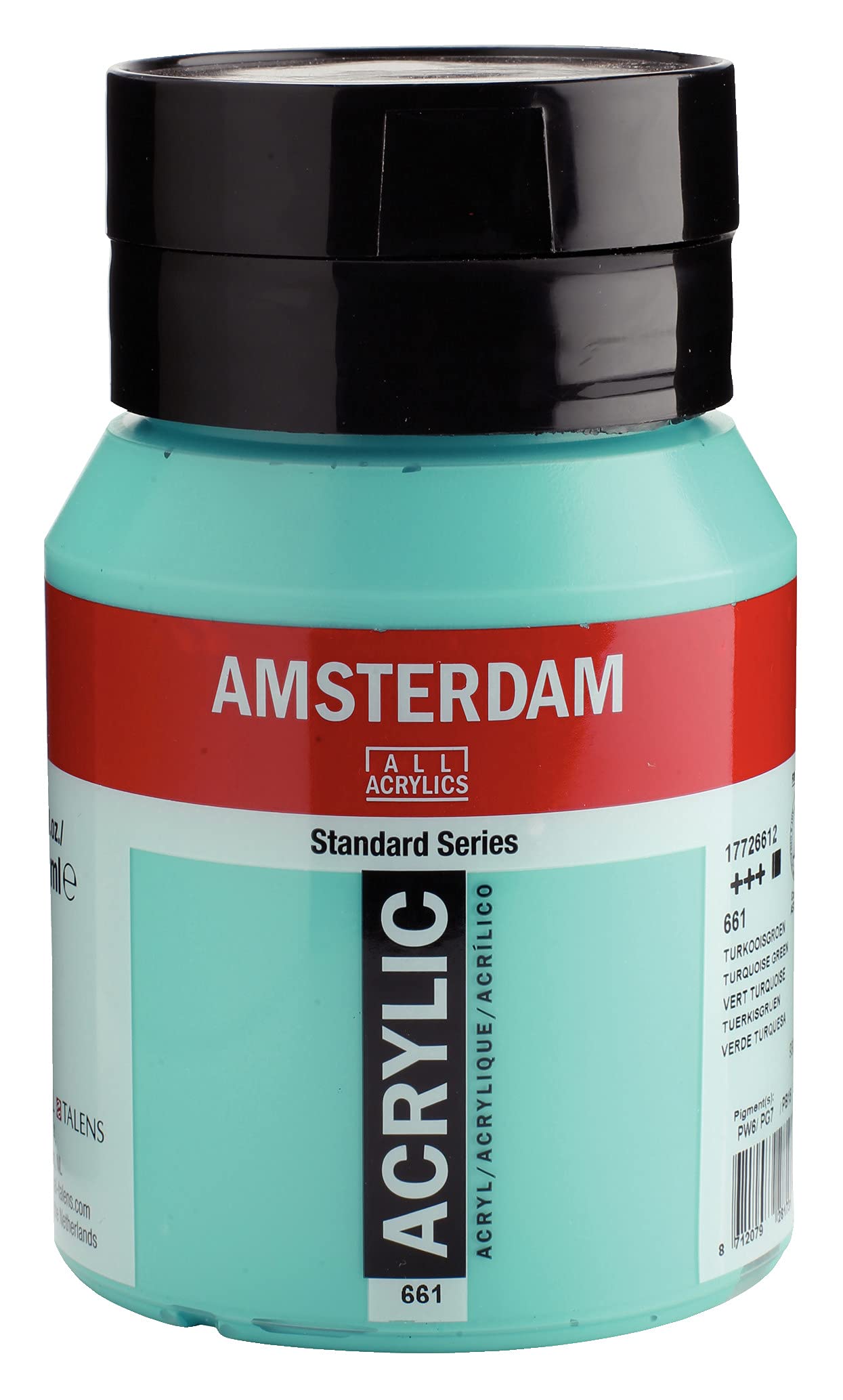 Amsterdam Standard Series Acrylic Jar 500 ml Turquoise Green 661 (17726612)