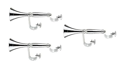 Badris Brass Heavy DOUBLE Support (Concealed) for Curtain Rod Pack of 3 pieces