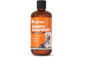 PUAINTA Dog & Cat Shampoo for Itchy Skin Relief, Hypoallergenic, Daily Use or Skin Conditions, 8oz