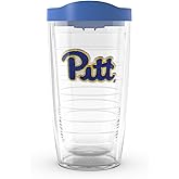 Tervis Made in USA Double Walled University of Pittsburgh Panthers Insulated Tumbler Cup Keeps Drinks Cold & Hot, 16oz, Primary Logo