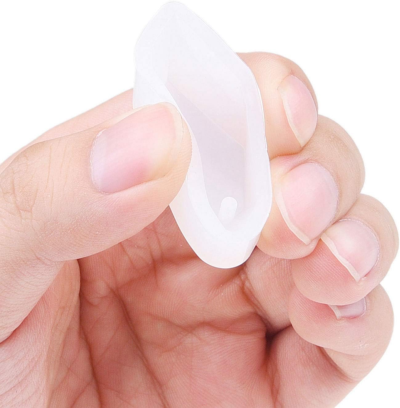 Kare & Kind Resin Molds, Jewelry Making Kit, Set of 6 Silicone Shapes to Mold Pendants, Earrings, Ornaments - Image 4
