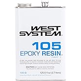 West System 105-B Epoxy Resin, .98 Gallon | for Laminating &amp; Coating | Build strong, long-lasting bonds and coatings on wood or fiberglass with this marine-grade epoxy resin base.