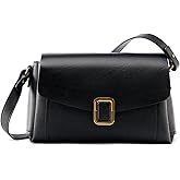 MoreFarther Genuine Leather Crossbody Bag for Women, Removable Satchel Adjustable Shoulder Bag