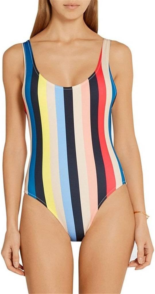 Women's One Piece High Cut Backless Swimsuits Bathing Suits Swimwear