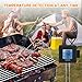 TURATA Meat Thermometer BBQ Grill Wireless Remote Digital Cooking Thermometer with 2 Steel Probes, Instant Reading, Magnetic Mounting, Alarm Monitor for Cooking, Kitchen, Food, BBQ, Steak