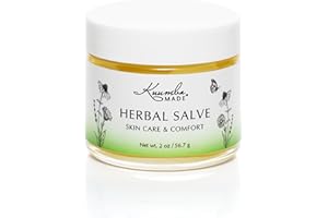 Kuumba Made Herbal Salve, Skin Care & Comfort Balm with Calendula & Comfrey for Dry, Irritated Skin, 2 Oz