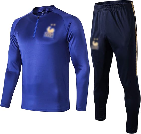 OJN 19 20 Frankreich Football Training Anzug Lang rmeliger Herbst Und 