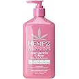 Hempz Sweet Jasmine & Rose Herbal Body Moisturizer for Women, 17 Fl. oz. - Moisturizing Lotion with 100% Pure Hemp Seed Oil, Collagen, Shea Butter - Hydrating Vegan Lotion for Dry Skin