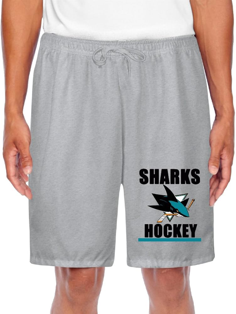 CGH Seven San Jose Hockey Logo Men's Work Out Pants With Pocket Ash