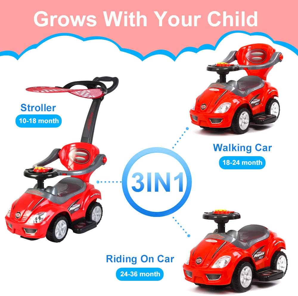 3 in 1 ride on car