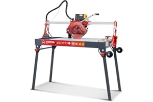 RUBI | Electric Cutter and Miter Saw DC-250 Python 850 Cutting Lenght 39"| Table Saw For Cutting Porcelain Stoneware | Circular Tile Wet