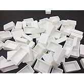 Art&amp;Beauty White Plastic Empty Watercolor Paint Pans_48pcs Full Pans
