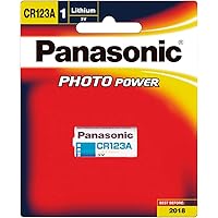 Panasonic Photo Lithium Battery CR123AW, Pack of 1