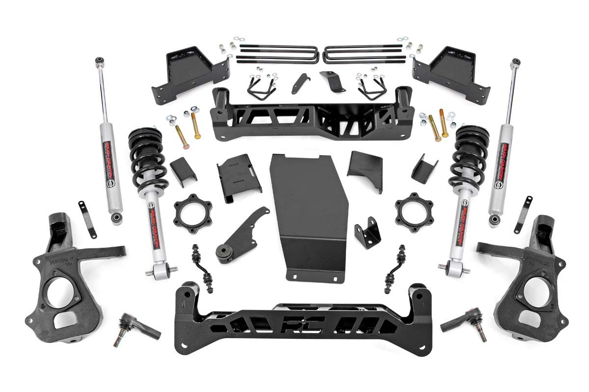 Photo 1 of ***5 BOX SET**
Rough Country 7" Lift Kit with N3 Loaded Struts/N3 Rear Shocks for Chevy Silverado & GMC Sierra 1500 (2014-2018 w/Stock Steel Cast Control Arms)